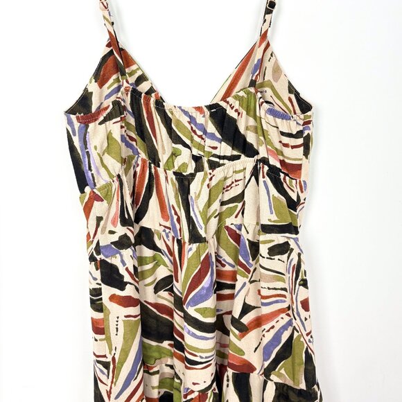 Monteau Organic Pattern Tiered Maxi Sundress Size Small - Picture 5 of 5